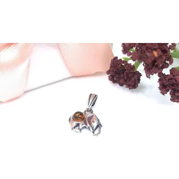 Řetízek Jan Kos Jewellery Stříbrný přívěsek slon 12124348