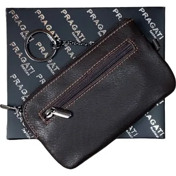 Pragati Fashion Kožená klíčenka pragati kr-96 hnědá