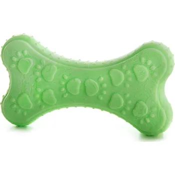 Hračka pro psa JK ANIMALS, TPR Light kost z termoplastické pryže a EVA pěny, 10,5 cm, zelená