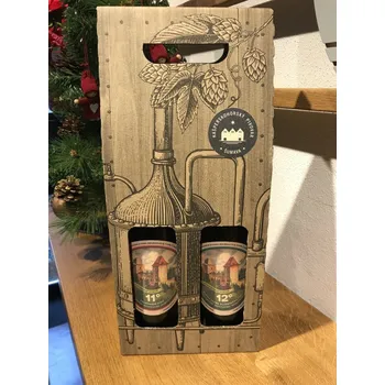 Pivo Dárková sada klasik retro 2 x 0,7l sklo Složení: 12° Šibeničák,13°Cikánka