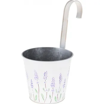 Květináč Plechový květináč na zavěšení Flowers 26,3x13x14 cm (135252 041 FZ1000440 obal plech)