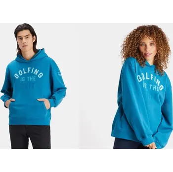 Pánská mikina G/FORE mikina Golfing is the sh*t - petrolejová: Unisex XL