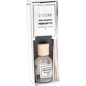 Vánoční dekorace Sada vonného difuzéru a vonného sáčku Svěží bavlna, 8,4 x 24,6 x 6,2 cm, zlatá