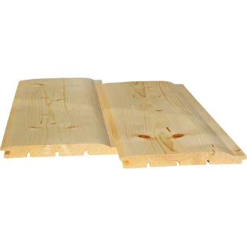 Dřevěná hračka ASKO a.s. Palubka srubová profil D Smrk A/B, 19x186x4000 mm, bal. 2,976m2