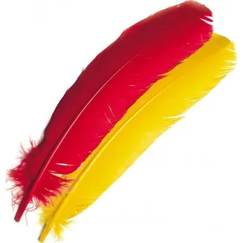 Letkové krocaní peří Veniard Turkey Broad Wing Quills červená