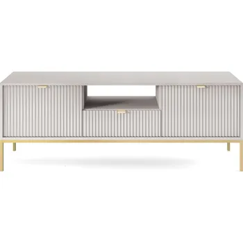 Televizní stolek PSK Televizní stolek NEMO, Šedá 154 cm Dekor nohou: Zlaté