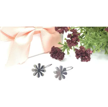 Náušnice Jan Kos Jewellery Náušnice z oceli kytka 12111133