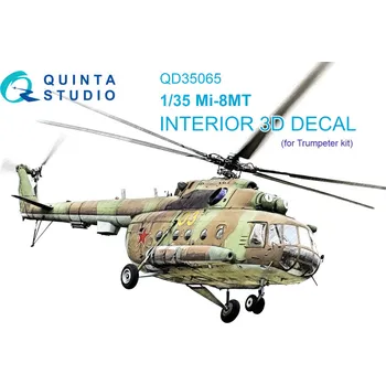 Plastikový model Quinta studio 1/35 Mi-8MT 3D-Printed&col. Interior (TRUMP)