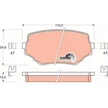 Sada brzdových destiček, kotoučová brzda TRW GDB3132