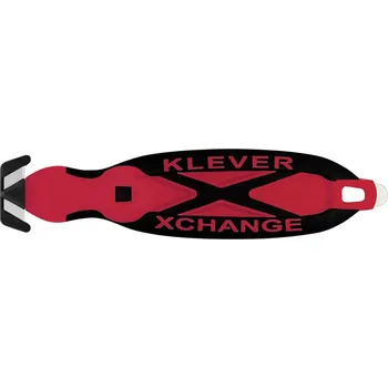 Pracovní nůž Červený plastový bezpečnostní nůž KLEVER XCHANGE XC-20