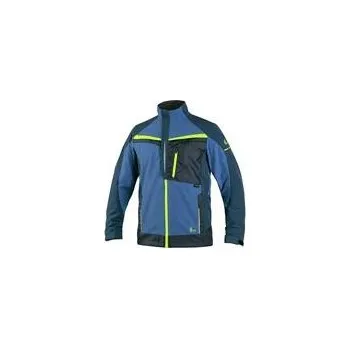 pracovní bunda BLŮZA CXS NAOS, PÁNSKÁ, MODRO-MODRÁ, HV ŽLUTÉ DOPLŇKY Barva: Modrá, Velikost: 52