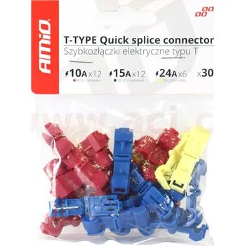 Autokosmetika rychlospojka typ-T 10A, 15A, 24A (sada mix 30 ks), 9900E63