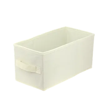 Úložný box Textilní Krabička Kub 15 x 31 x 15 cm bílá
