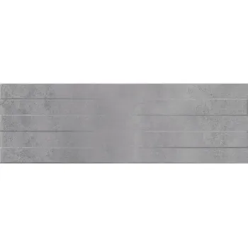 Obklad PS902 Grey Structure - obkládačka rektifikovaná 29x89 šedá NT033-002-1
