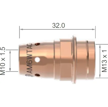 Příslušenství ke svářečce ARC TORCHOLOGY Mezikus ARC M6W - M10/M13/32 měď AM6WTAC-45