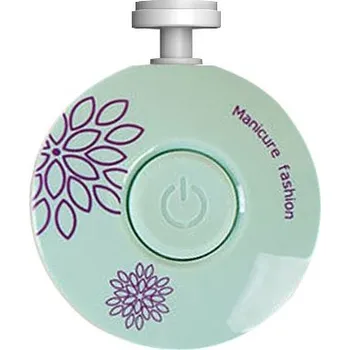 Kulatý elektrický pilník na nehty - Modrý