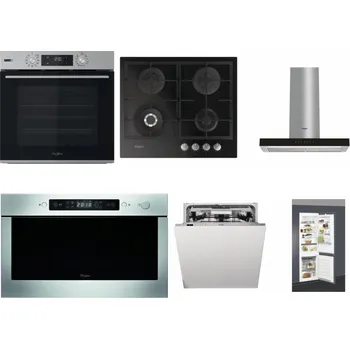 Set domácích spotřebičů WHIRLPOOL OMSK58HU1SX + WHIRLPOOL GOFL 629/NB + WHIRLPOOL WHBS 62F LT K + WHIRLPOOL AMW 439 IX + WHIRLPOOL WIO 3O540 PELG + WHIRLPOOL ART 66112