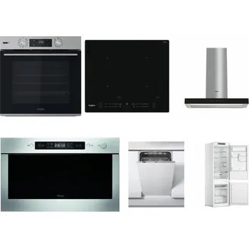 Set domácích spotřebičů WHIRLPOOL OMSK58HU1SX + WHIRLPOOL WL S7260 NE + WHIRLPOOL WHBS 62F LT K + WHIRLPOOL AMW 439 IX + WHIRLPOOL WSIC 3M27 C + WHIRLPOOL WHC18 T311
