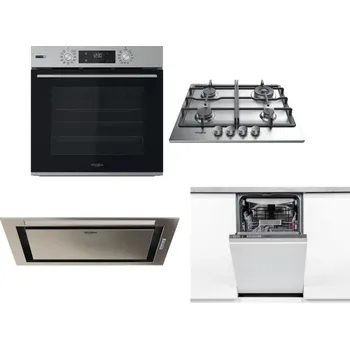 Set domácích spotřebičů WHIRLPOOL OMSK58HU1SX + WHIRLPOOL TKRL 661 IX EU + WHIRLPOOL WCT3 64 FLB X + WHIRLPOOL WSIO 3O34 PFE X