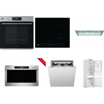 Set domácích spotřebičů WHIRLPOOL OMSK58HU1SX + WHIRLPOOL WL B8160 NE + WHIRLPOOL AKR 650/1 IX + WHIRLPOOL AMW 423/IX + WHIRLPOOL WIC 3C33 PFE + WHIRLPOOL WHC18 T311