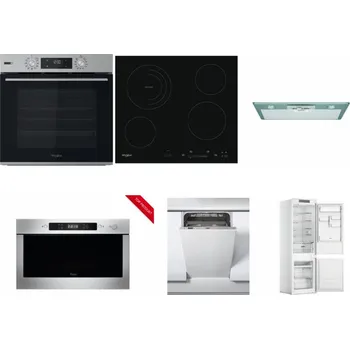 Set domácích spotřebičů WHIRLPOOL OMSK58HU1SX + WHIRLPOOL AKT 8900 BA + WHIRLPOOL AKR 650/1 IX + WHIRLPOOL AMW 423/IX + WHIRLPOOL WSIC 3M27 C + WHIRLPOOL WHC18 T311