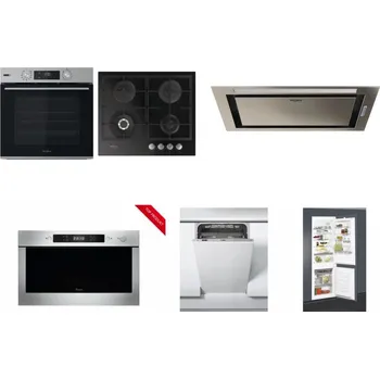 Set domácích spotřebičů WHIRLPOOL OMSK58HU1SX + WHIRLPOOL GOFL 629/NB + WHIRLPOOL WCT3 64 FLB X + WHIRLPOOL AMW 423/IX + WHIRLPOOL WSIC 3M27 C + WHIRLPOOL ART 65031