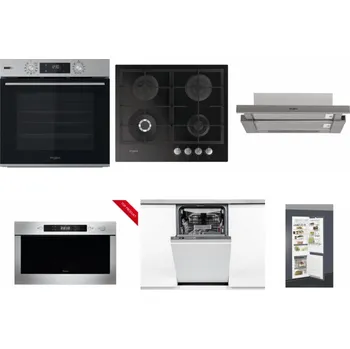 Set domácích spotřebičů WHIRLPOOL OMSK58HU1SX + WHIRLPOOL GOFL 629/NB + WHIRLPOOL AKR 5390/1 IX + WHIRLPOOL AMW 423/IX + WHIRLPOOL WSIO 3O34 PFE X + WHIRLPOOL ART 66112