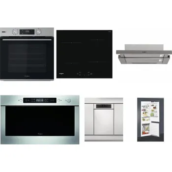 Set domácích spotřebičů WHIRLPOOL OMSK58HU1SX + WHIRLPOOL WS Q2760 BF + WHIRLPOOL AKR 5390/1 IX + WHIRLPOOL AMW 439 IX + WHIRLPOOL WSBO 3O34 PF X + WHIRLPOOL ART 65031