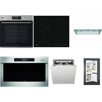 Set domácích spotřebičů WHIRLPOOL OMSK58HU1SX + WHIRLPOOL AKT 8900 BA + WHIRLPOOL AKR 650/1 IX + WHIRLPOOL AMW 439 IX + WHIRLPOOL WIC 3C33 PFE + WHIRLPOOL ART 65031