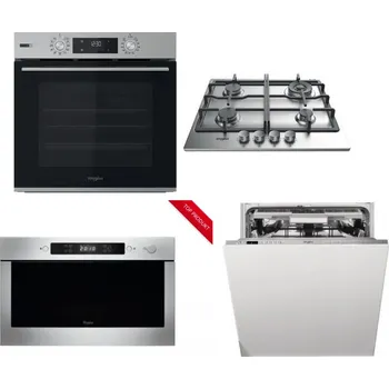Set domácích spotřebičů WHIRLPOOL OMSK58HU1SX + WHIRLPOOL TKRL 661 IX EU + WHIRLPOOL AMW 423/IX + WHIRLPOOL WIO 3O540 PELG