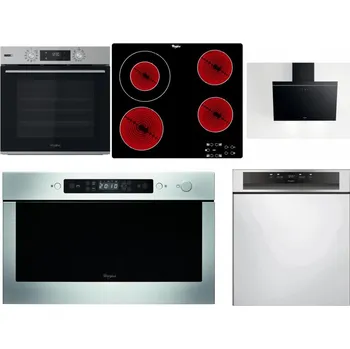 Set domácích spotřebičů WHIRLPOOL OMSK58HU1SX + WHIRLPOOL AKT 8130/NE + WHIRLPOOL AKR 62F LT K + WHIRLPOOL AMW 439 IX + WHIRLPOOL WBC 3C34 PF X