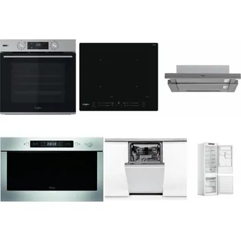 Set domácích spotřebičů WHIRLPOOL OMSK58HU1SX + WHIRLPOOL WL S7260 NE + WHIRLPOOL AKR 749/1 IX + WHIRLPOOL AMW 439 IX + WHIRLPOOL WSIO 3O34 PFE X + WHIRLPOOL WHC18 T311