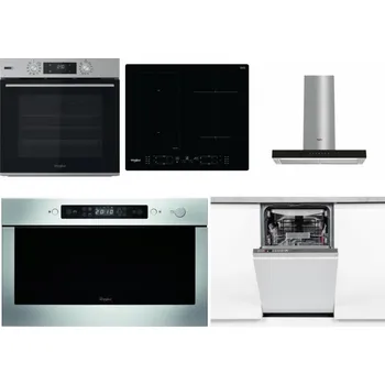Set domácích spotřebičů WHIRLPOOL OMSK58HU1SX + WHIRLPOOL WL B8160 NE + WHIRLPOOL WHBS 62F LT K + WHIRLPOOL AMW 439 IX + WHIRLPOOL WSIO 3O34 PFE X