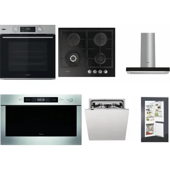 Set domácích spotřebičů WHIRLPOOL OMSK58HU1SX + WHIRLPOOL GOFL 629/NB + WHIRLPOOL WHBS 62F LT K + WHIRLPOOL AMW 439 IX + WHIRLPOOL WIC 3C33 PFE + WHIRLPOOL ART 65031