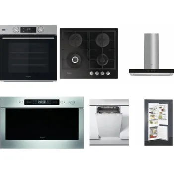 Set domácích spotřebičů WHIRLPOOL OMSK58HU1SX + WHIRLPOOL GOFL 629/NB + WHIRLPOOL WHBS 62F LT K + WHIRLPOOL AMW 439 IX + WHIRLPOOL WSIC 3M27 C + WHIRLPOOL ART 65031