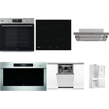 Set domácích spotřebičů WHIRLPOOL OMSK58HU1SX + WHIRLPOOL WS Q2760 BF + WHIRLPOOL AKR 5390/1 IX + WHIRLPOOL AMW 439 IX + WHIRLPOOL WSIO 3O34 PFE X + WHIRLPOOL WHC18 T311