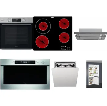 Set domácích spotřebičů WHIRLPOOL OMSK58HU1SX + WHIRLPOOL AKT 8130/NE + WHIRLPOOL AKR 749/1 IX + WHIRLPOOL AMW 439 IX + WHIRLPOOL WIC 3C33 PFE + WHIRLPOOL ART 66112