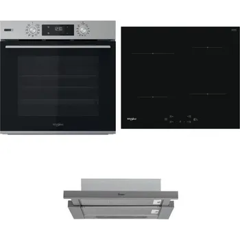 Set domácích spotřebičů WHIRLPOOL OMSK58HU1SX + WHIRLPOOL WS Q2760 BF + WHIRLPOOL AKR 749/1 IX