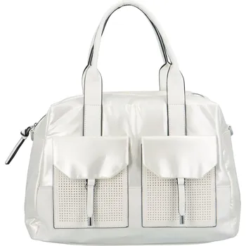 Víkendová dámská koženková taška Norma,bílá