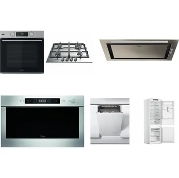 Set domácích spotřebičů WHIRLPOOL OMSK58HU1SX + WHIRLPOOL TKRL 661 IX EU + WHIRLPOOL WCT3 64 FLB X + WHIRLPOOL AMW 439 IX + WHIRLPOOL WSIC 3M27 C + WHIRLPOOL WHC18 T311