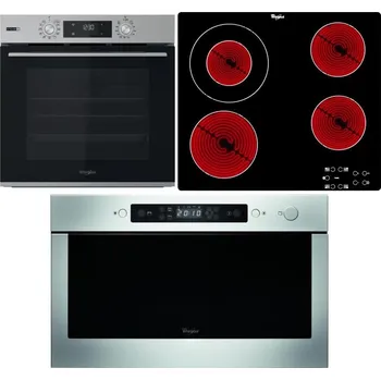 Set domácích spotřebičů WHIRLPOOL OMSK58HU1SX + WHIRLPOOL AKT 8130/NE + WHIRLPOOL AMW 439 IX
