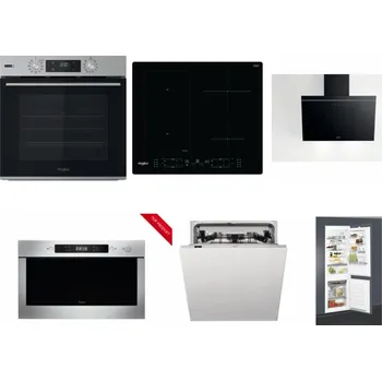 Set domácích spotřebičů WHIRLPOOL OMSK58HU1SX + WHIRLPOOL WL B8160 NE + WHIRLPOOL AKR 62F LT K + WHIRLPOOL AMW 423/IX + WHIRLPOOL WIC 3C33 PFE + WHIRLPOOL ART 65031