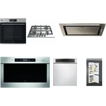 Set domácích spotřebičů WHIRLPOOL OMSK58HU1SX + WHIRLPOOL TKRL 661 IX EU + WHIRLPOOL WCT3 64 FLB X + WHIRLPOOL AMW 439 IX + WHIRLPOOL WBC 3C34 PF X + WHIRLPOOL ART 66112