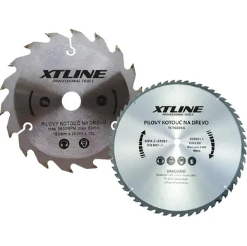 Pilový kotouč XTLINE Kotouč pilový s SK plátky | 185x1,6x30 mm, 24 zubů