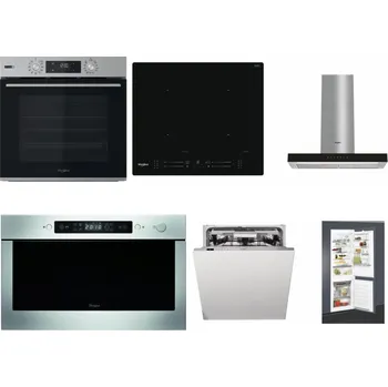 Set domácích spotřebičů WHIRLPOOL OMSK58HU1SX + WHIRLPOOL WL S7260 NE + WHIRLPOOL WHBS 62F LT K + WHIRLPOOL AMW 439 IX + WHIRLPOOL WIO 3T133 PLE + WHIRLPOOL ART 65031