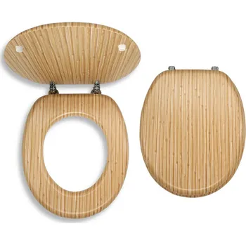 WC sedátko Novaservis Dýhované sedátko z lisovaného dřeva BAMBUS - umělá dýha (WC/BAMBUS) (WC/BAMBUS)