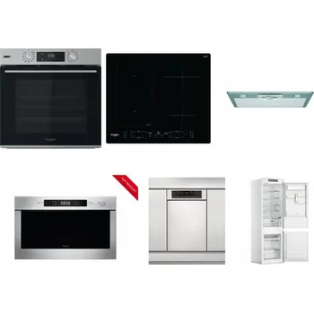 Set domácích spotřebičů WHIRLPOOL OMSK58HU1SX + WHIRLPOOL WL B8160 NE + WHIRLPOOL AKR 650/1 IX + WHIRLPOOL AMW 423/IX + WHIRLPOOL WSBO 3O34 PF X + WHIRLPOOL WHC18 T311