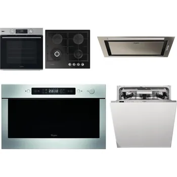 Set domácích spotřebičů WHIRLPOOL OMSK58HU1SX + WHIRLPOOL GOFL 629/NB + WHIRLPOOL WCT3 64 FLB X + WHIRLPOOL AMW 439 IX + WHIRLPOOL WIO 3O540 PELG