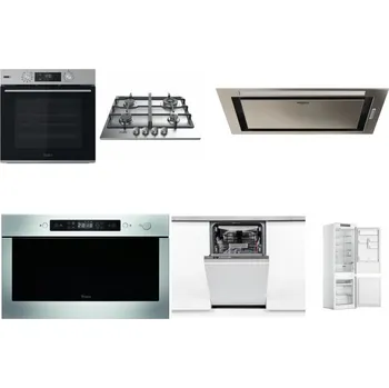 Set domácích spotřebičů WHIRLPOOL OMSK58HU1SX + WHIRLPOOL TKRL 661 IX EU + WHIRLPOOL WCT3 64 FLB X + WHIRLPOOL AMW 439 IX + WHIRLPOOL WSIO 3O34 PFE X + WHIRLPOOL WHC18 T311