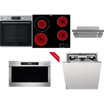 Set domácích spotřebičů WHIRLPOOL OMSK58HU1SX + WHIRLPOOL AKT 8130/NE + WHIRLPOOL AKR 749/1 IX + WHIRLPOOL AMW 423/IX + WHIRLPOOL WIO 3T133 PLE